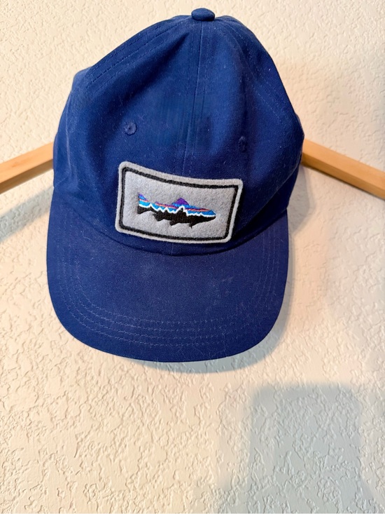 Patagonia Other - Patagonia Navy Blue Trout Patch Baseball Cap